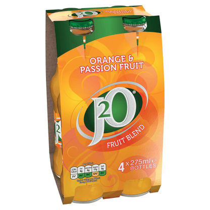 J2O Fruit Blend Orange & Passion Fruit 4 x 275ml - UK Food & Drink - 5010102106901
