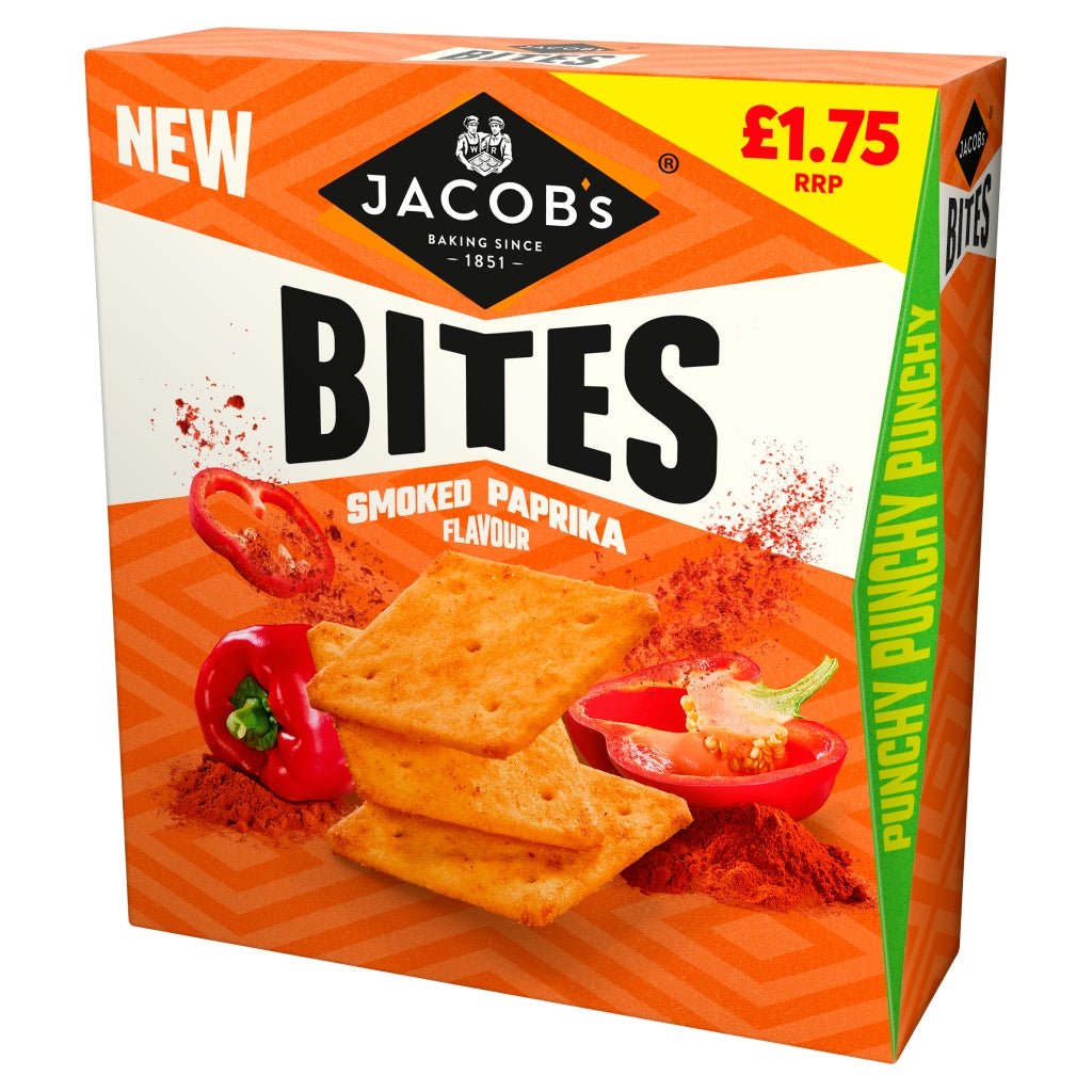 Jacobs Bites Smoked Paprika Pm 1.75 125G - UK Food & Drink - 5000168005577