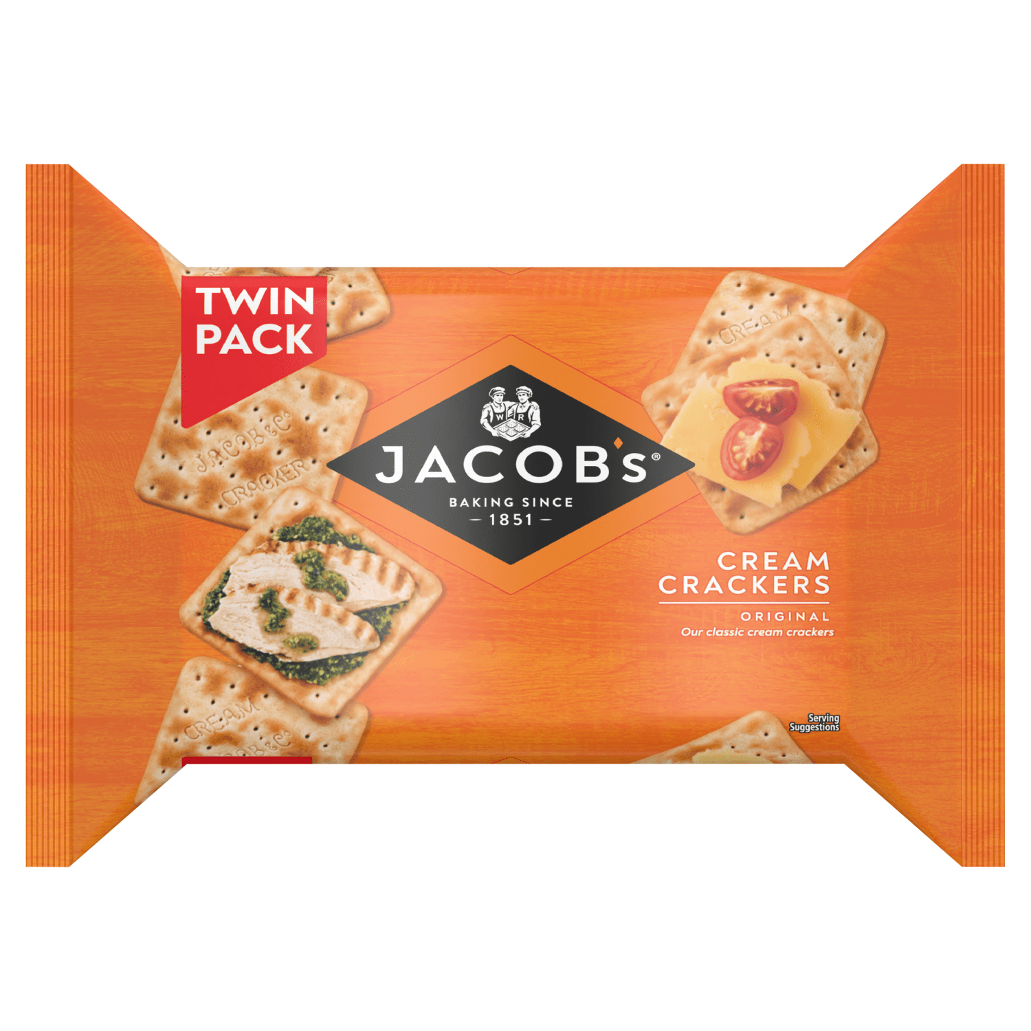 Jacob's Cream Crackers Original 2 x 200g - UK Food & Drink - 5000137269900