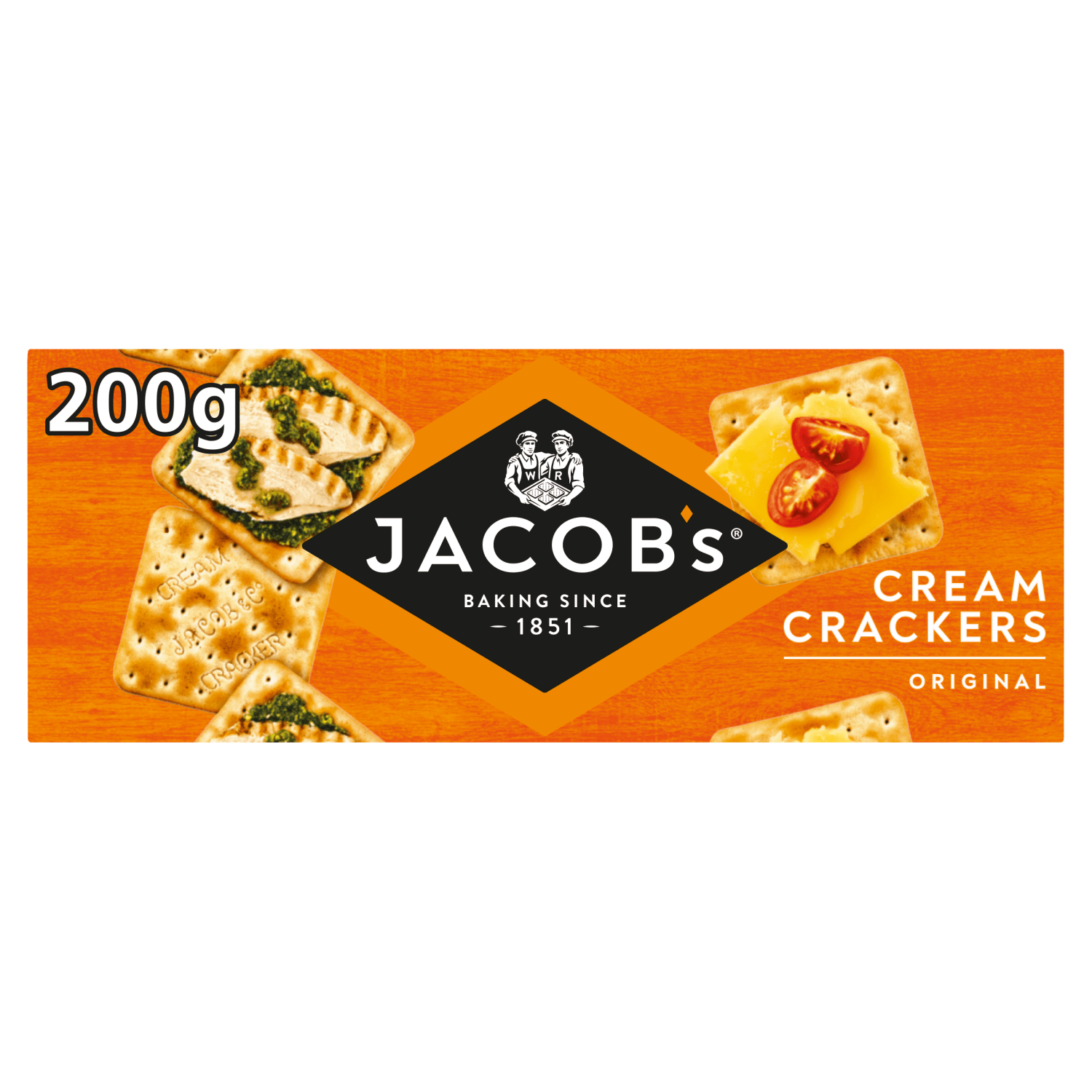 Jacob's Cream Crackers Original 200g - UK Food & Drink - 5000137415970