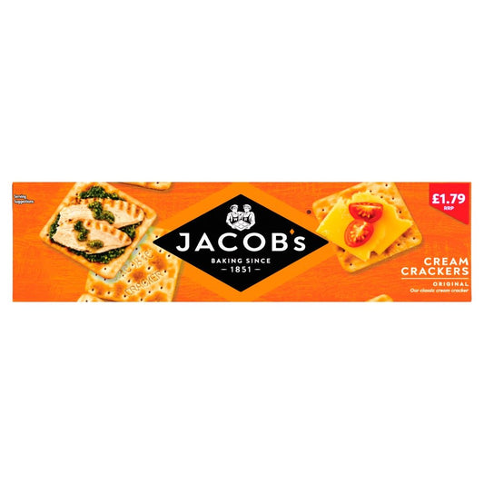 Jacobs Cream Crackers Pm 1.79 300G - UK Food & Drink - 5000168000862