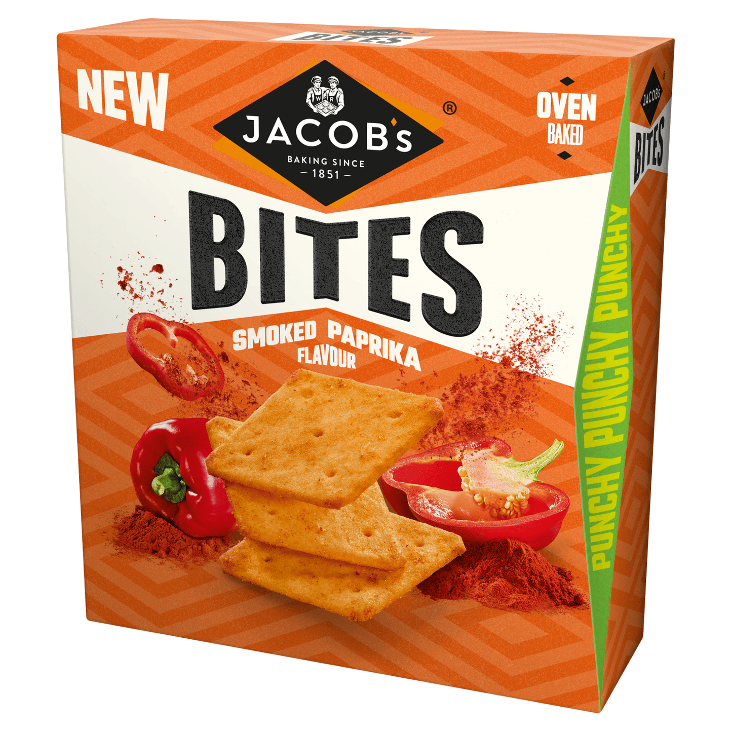 Jacob's Smoked Paprika Flavour Bites 125g - UK Food & Drink - 5000168004105
