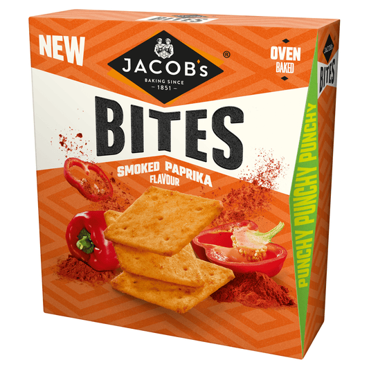 Jacob's Smoked Paprika Flavour Bites 125g - UK Food & Drink - 5000168004105