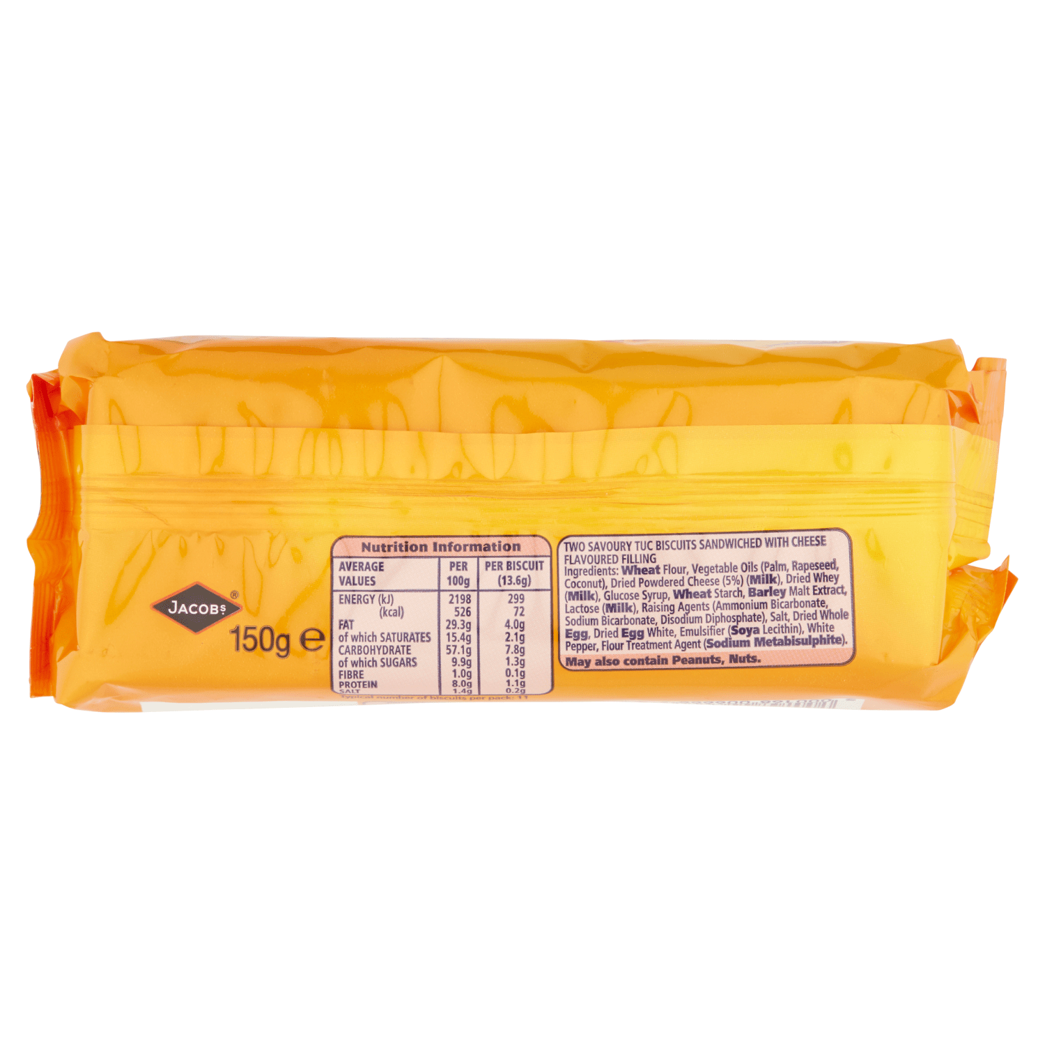 Jacob's TUC Sandwich Snack Crackers 150g - UK Food & Drink - 5000168006666