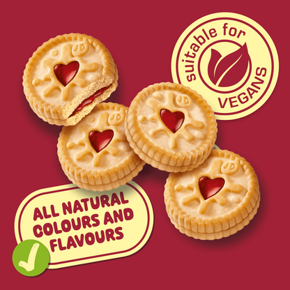 Jammie Dodgers Minis Raspberry Flavour 120g (6 x 20g) - UK Food & Drink - 72417171338