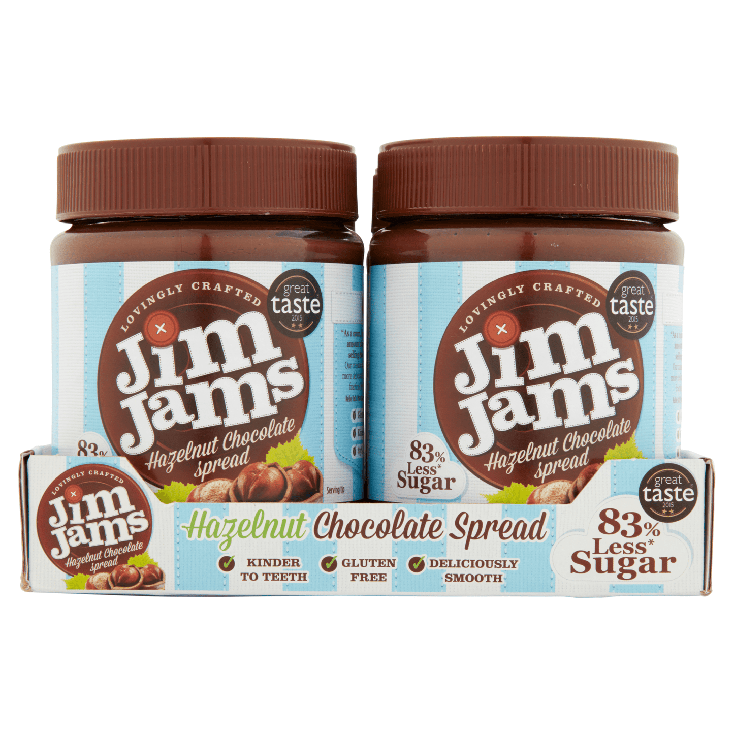 JimJams No Added Sugar Hazelnut Chocolate Spread 350g - UK Food & Drink - 5060376790047