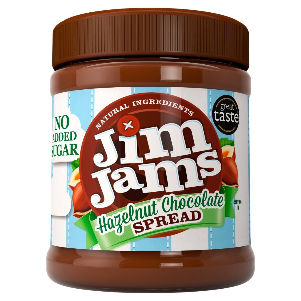 JimJams No Added Sugar Hazelnut Chocolate Spread 350g - UK Food & Drink - 5060376790047