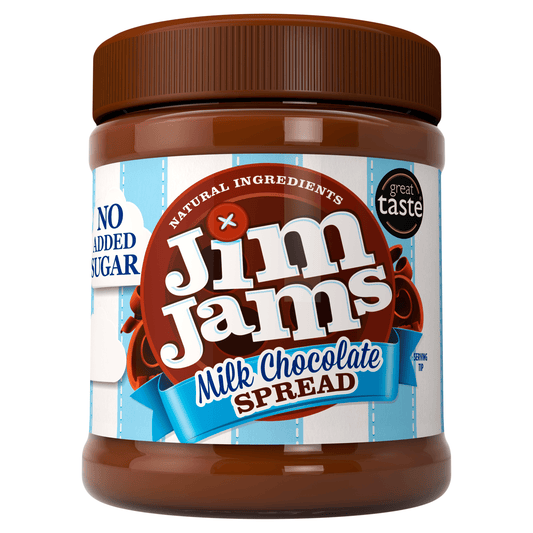 JimJams No Added Sugar Milk Chocolate Spread 350g - UK Food & Drink - 5060376790054