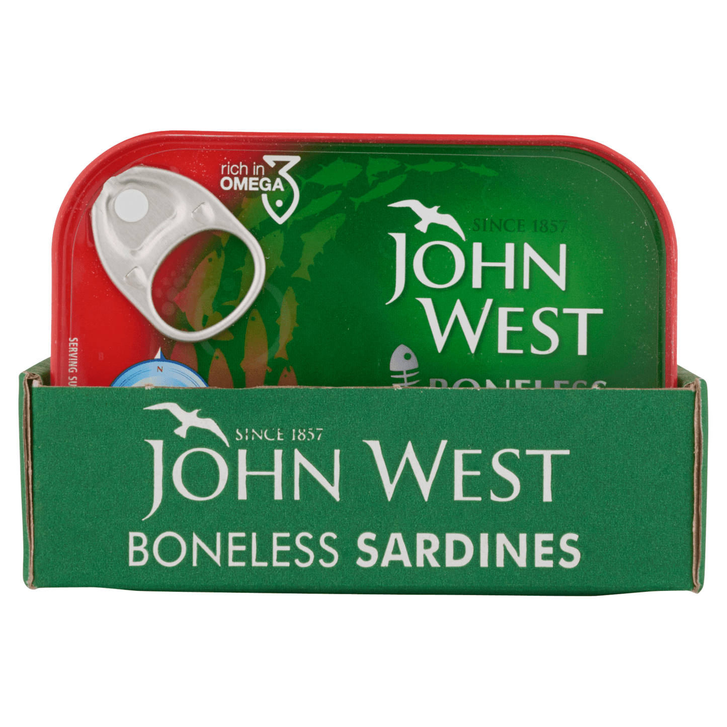 John West Boneless Sardines in Tomato Sauce 95g - UK Food & Drink - 5000171033635