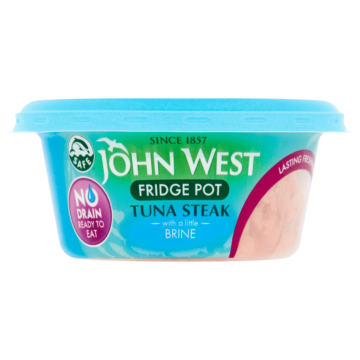 John West No Drain Fridge Pot Tuna Steak with a Little Brine 110g - UK Food & Drink - 50171231