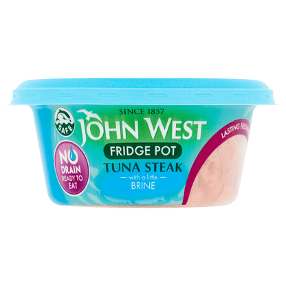 John West No Drain Fridge Pot Tuna Steak with a Little Brine 110g - UK Food & Drink - 50171231