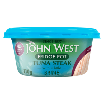 John West No Drain Fridge Pot Tuna Steak with a Little Brine 110g - UK Food & Drink - 50171231