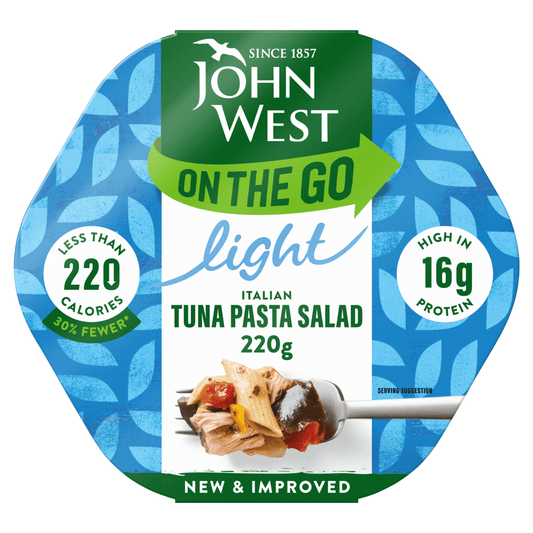 John West On the Go Light Italian Tuna Pasta Salad 220g - UK Food & Drink - 5000171054449