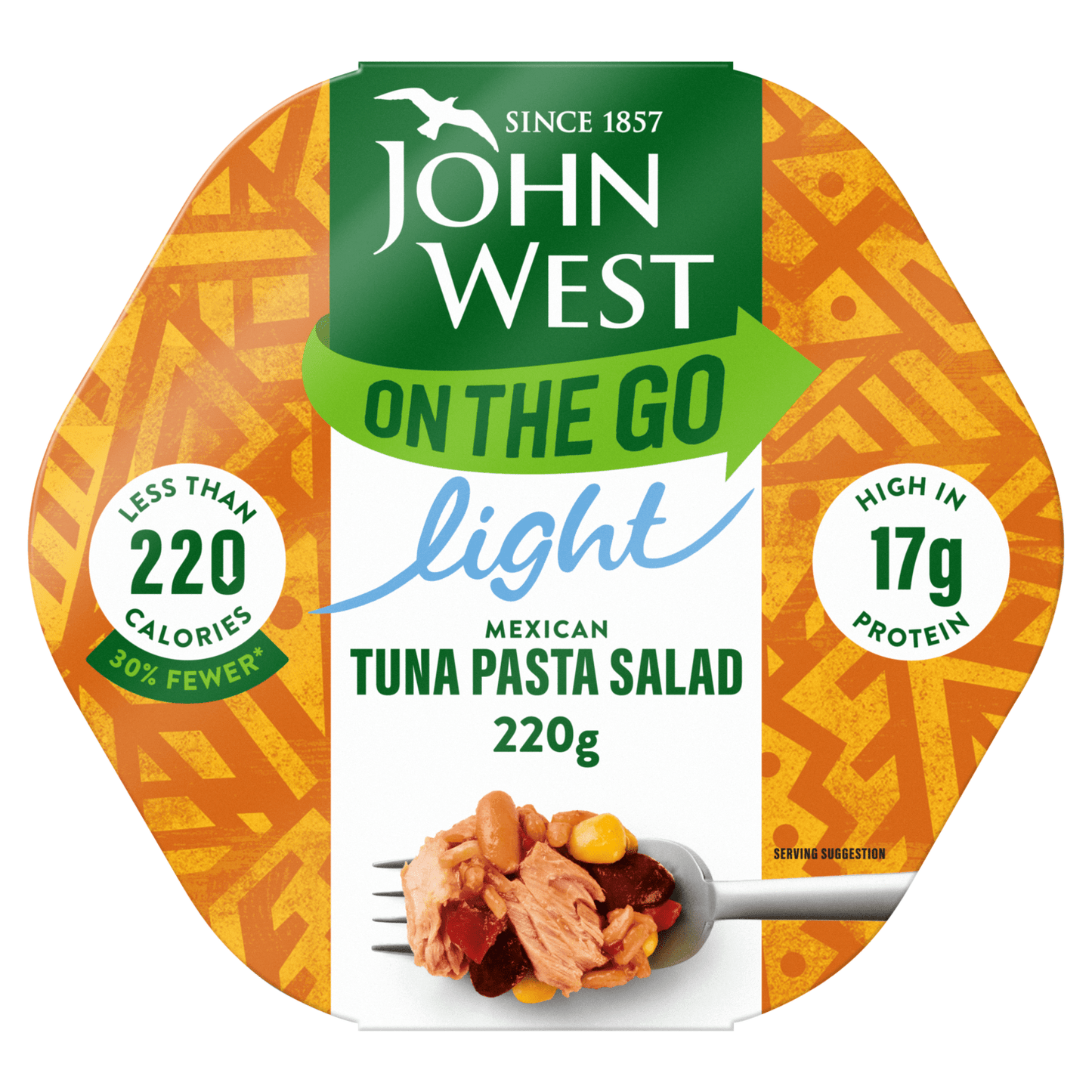 John West on the Go Light Mexican Tuna Bean Salad 220g - UK Food & Drink - 5000171054456