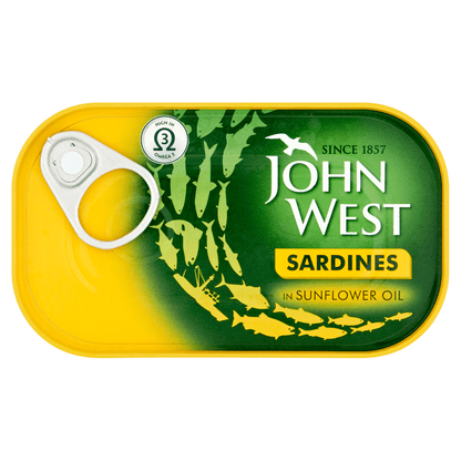 John West Sardines in Sunflower Oil 120g - UK Food & Drink - 5000171030696