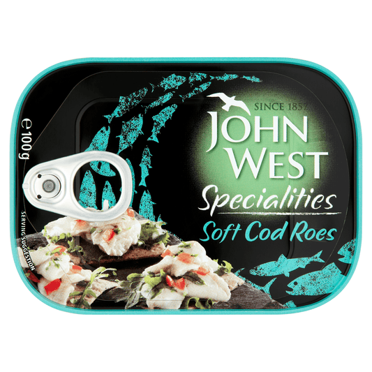 John West Specialities Soft Cod Roes 100g - UK Food & Drink - 5000171010421