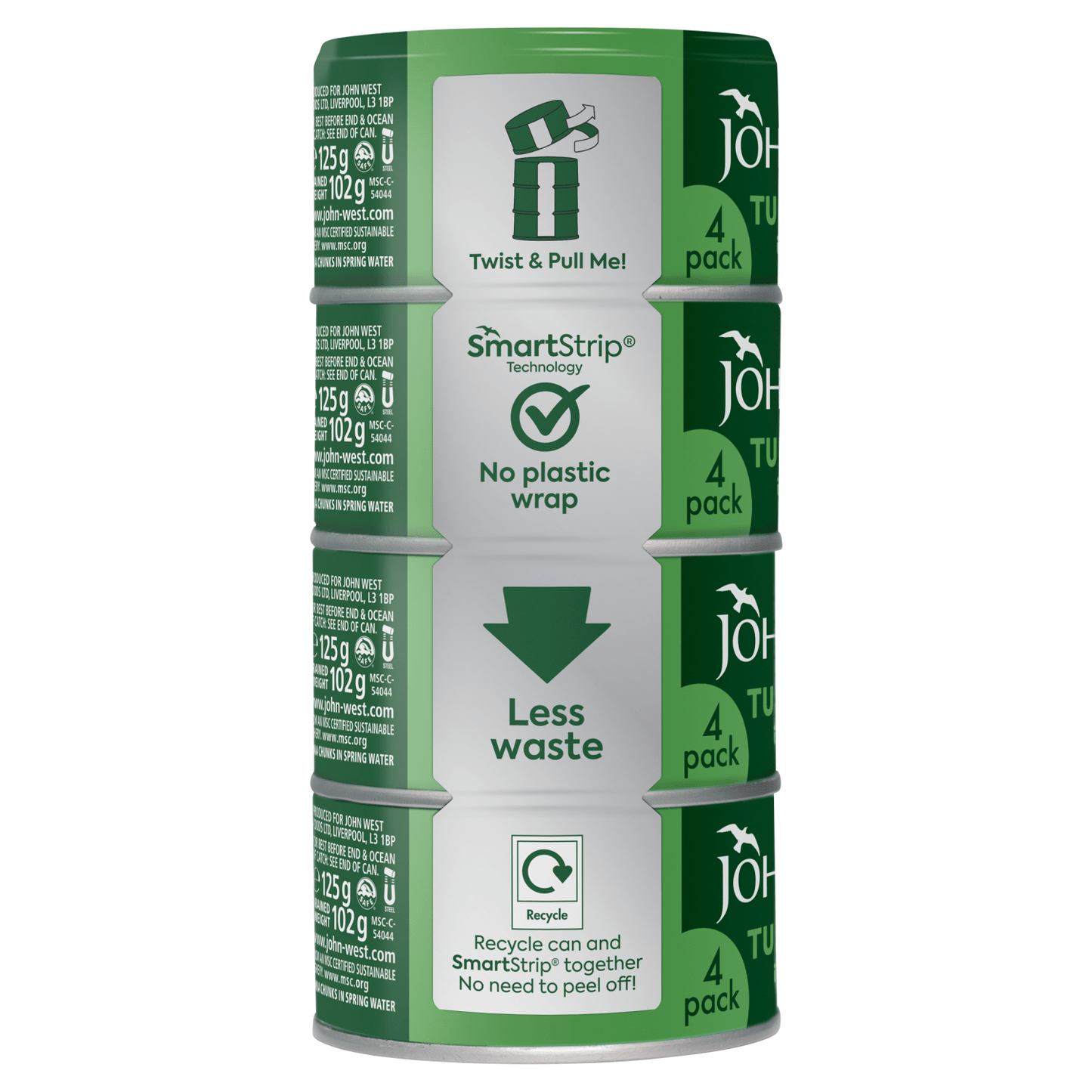 John West Tuna Chunks in Spring Water 125g - UK Food & Drink - 5000171061492