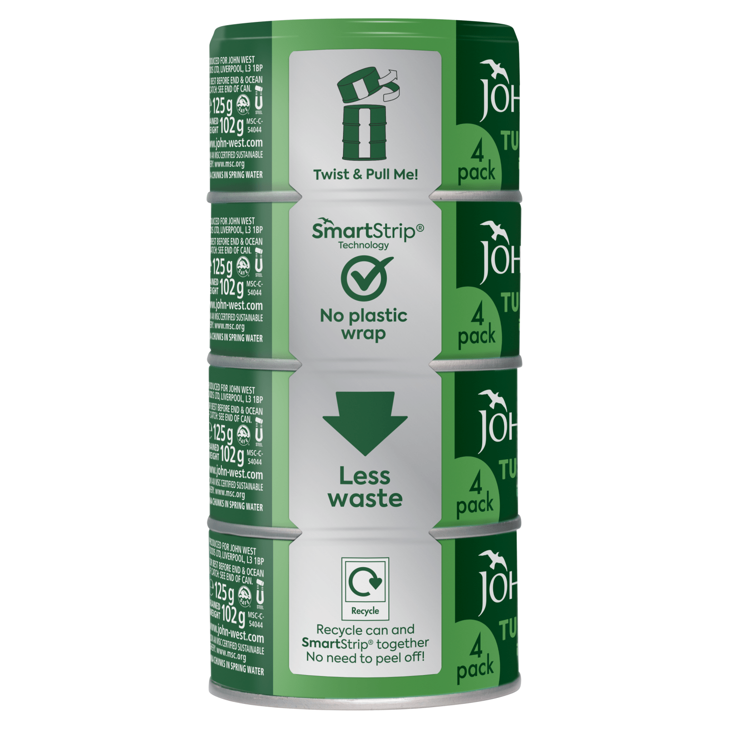 John West Tuna Chunks in Spring Water 125g - UK Food & Drink - 5000171061492