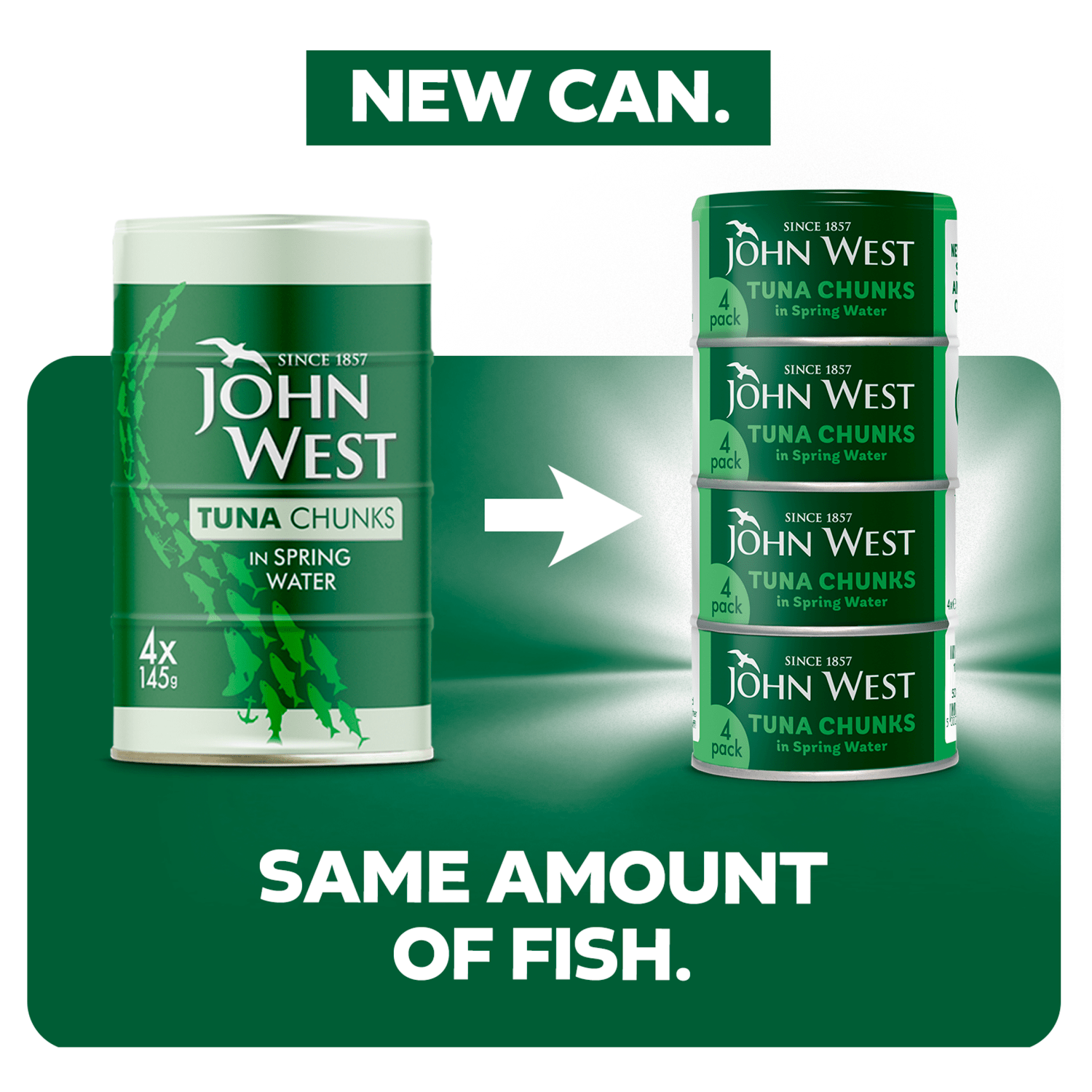 John West Tuna Chunks in Spring Water 125g - UK Food & Drink - 5000171061492