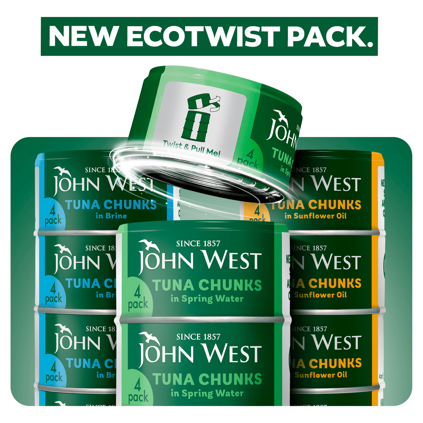 John West Tuna Chunks in Spring Water 125g - UK Food & Drink - 5000171061492