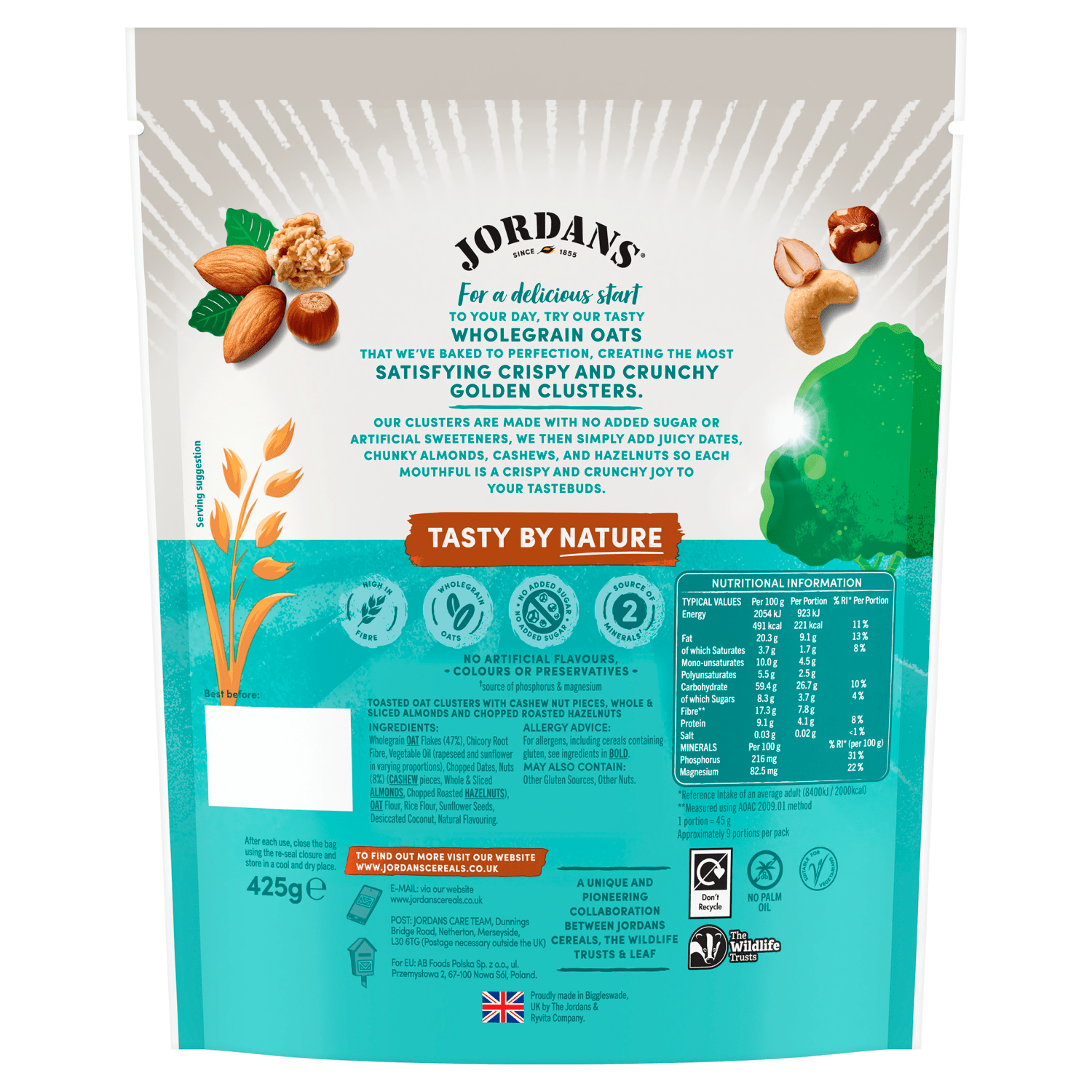 Jordans No Added Sugar Granola Triple Nut 425g - UK Food & Drink - 5010477364654