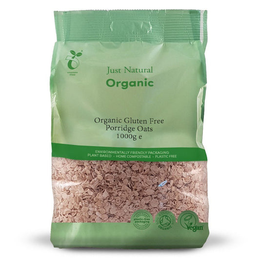 Just Natural Gluten Free Org GF Porridge Oats - UK Food & Drink - 5060338039795