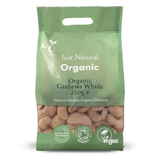 Just Natural Organic Cashews Whole - UK Food & Drink - 5060338033113