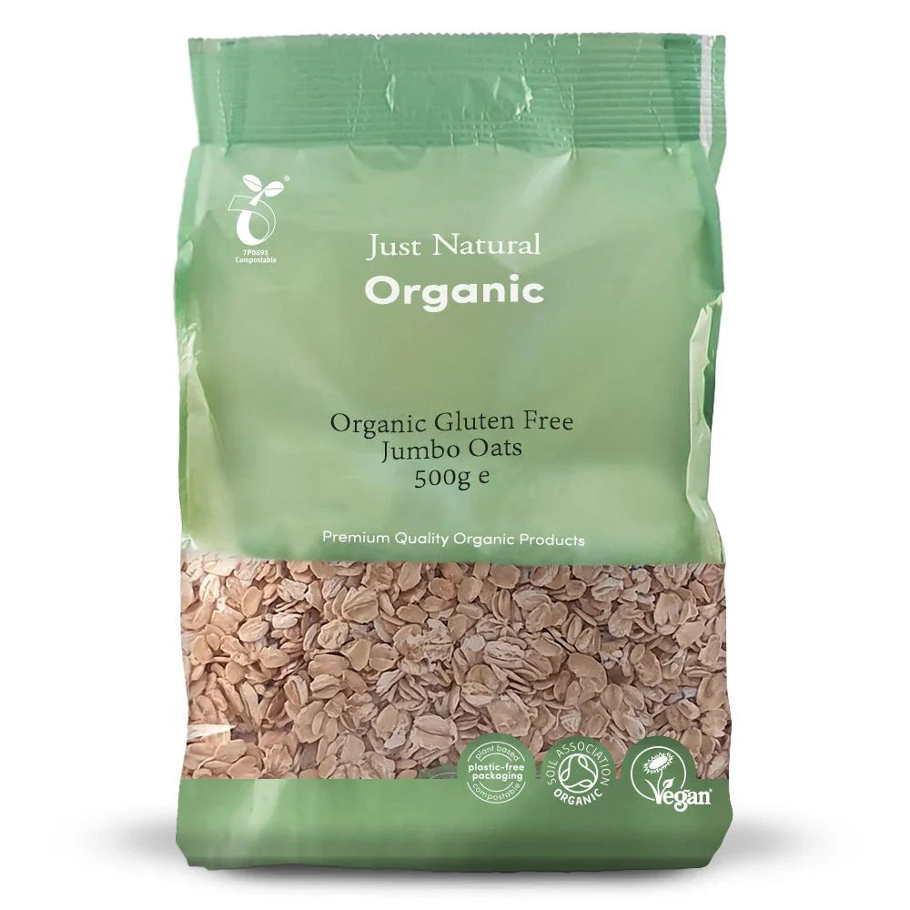 Just Natural Organic Gluten Free Jumbo Oats - UK Food & Drink - 5060338039818