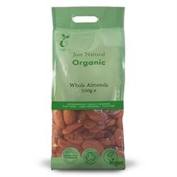 Just Natural Organic Org Almonds Whole - UK Food & Drink - 5060338032901
