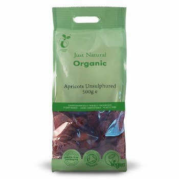 Just Natural Organic Org Apricots Unsulphured - UK Food & Drink - 5060338033915