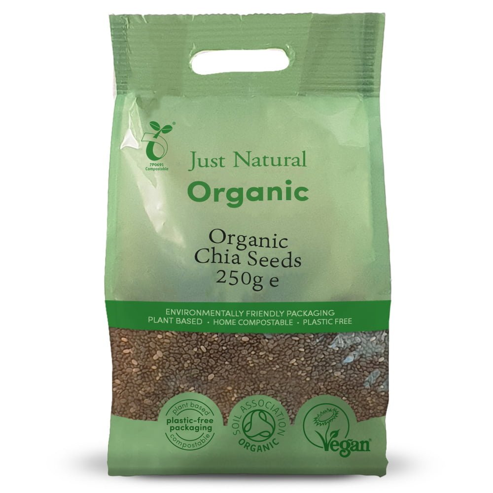 Just Natural Organic Org Chia Seeds - UK Food & Drink - 5060338036336