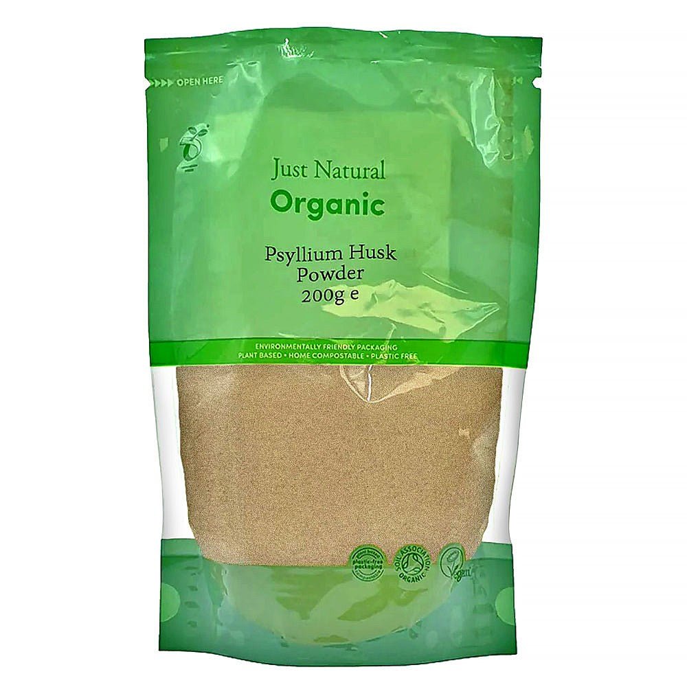 Just Natural Organic Org Psyllium Husk Powder - UK Food & Drink - 5056078808562