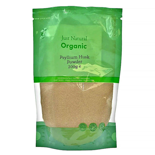 Just Natural Organic Org Psyllium Husk Powder - UK Food & Drink - 5056078808562