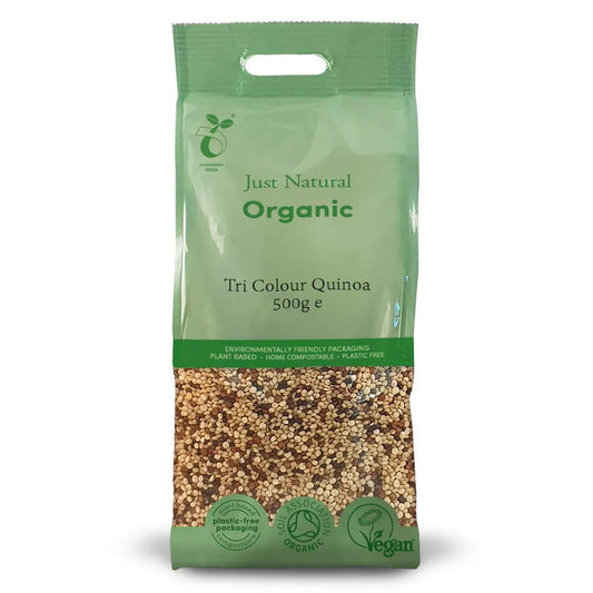 Just Natural Organic Tri Colour Quinoa - UK Food & Drink - 5056078800030