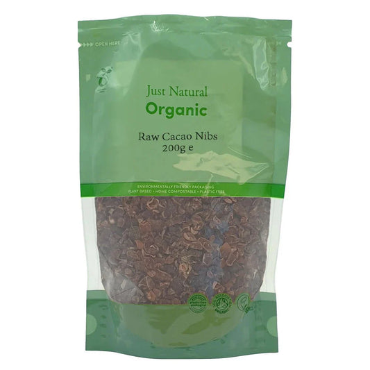 Just Natural Raw Cacao Nibs - UK Food & Drink - 5056078805820