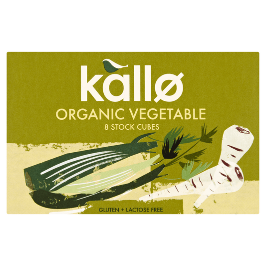 Kallo Organic Vegetable Stock Cubes 8 x 11g - UK Food & Drink - 5013665112273