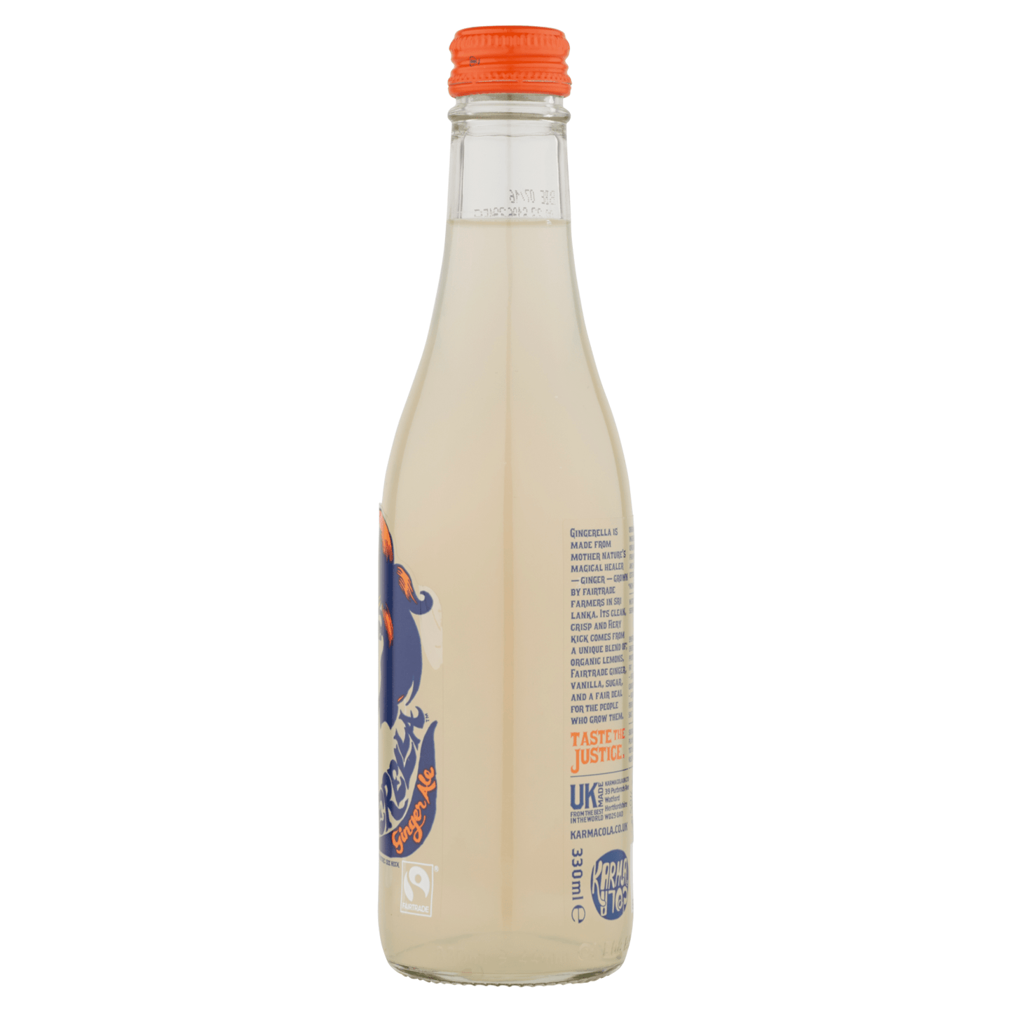 Karma Drinks Fairtrade Organic Gingerella Ginger Ale 300ml - UK Food & Drink - 9421902090035