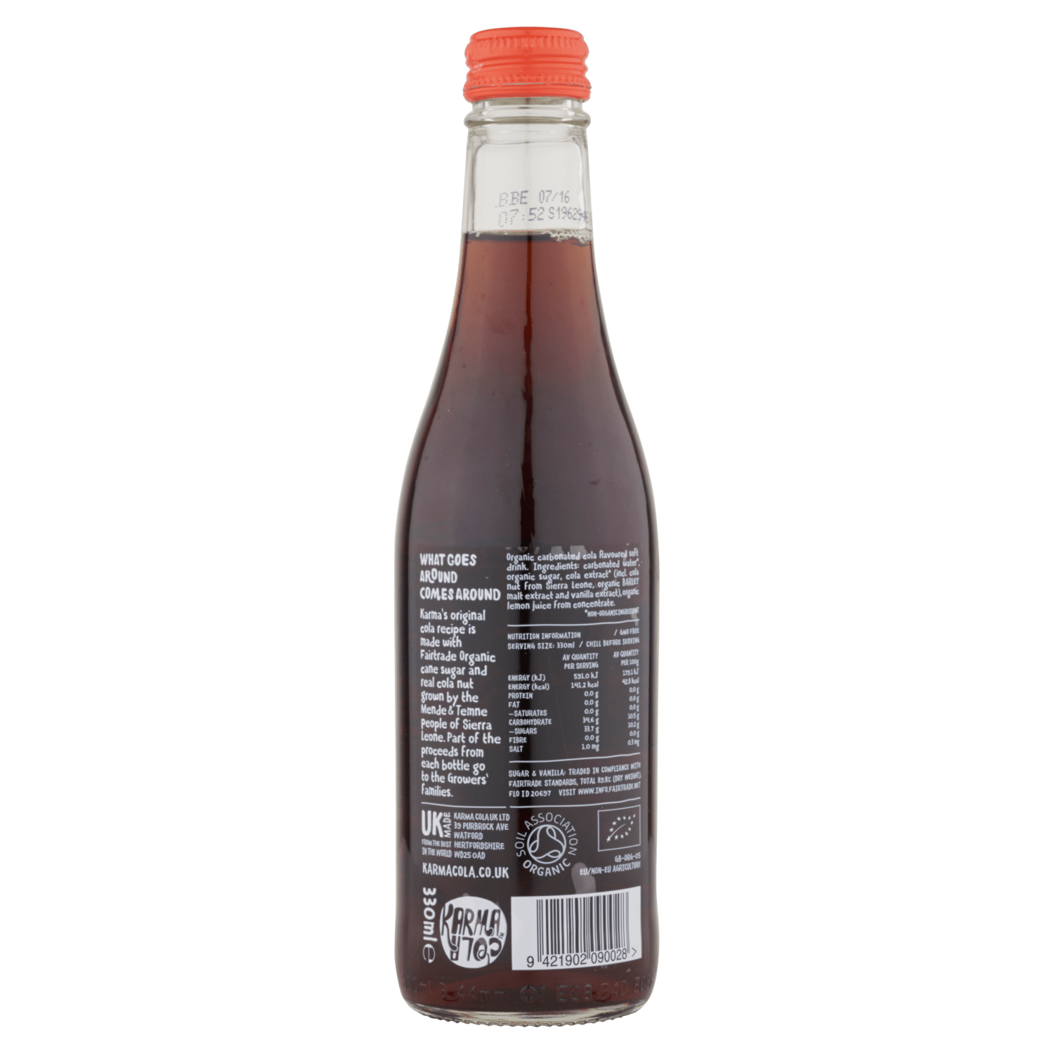 Karma Drinks Fairtrade Organic Karma Cola 300ml - UK Food & Drink - 9421902090028