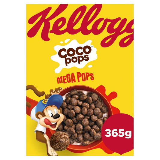 Kellogg's Coco Pops Mega Pops 365g - UK Food & Drink - 5059319025063