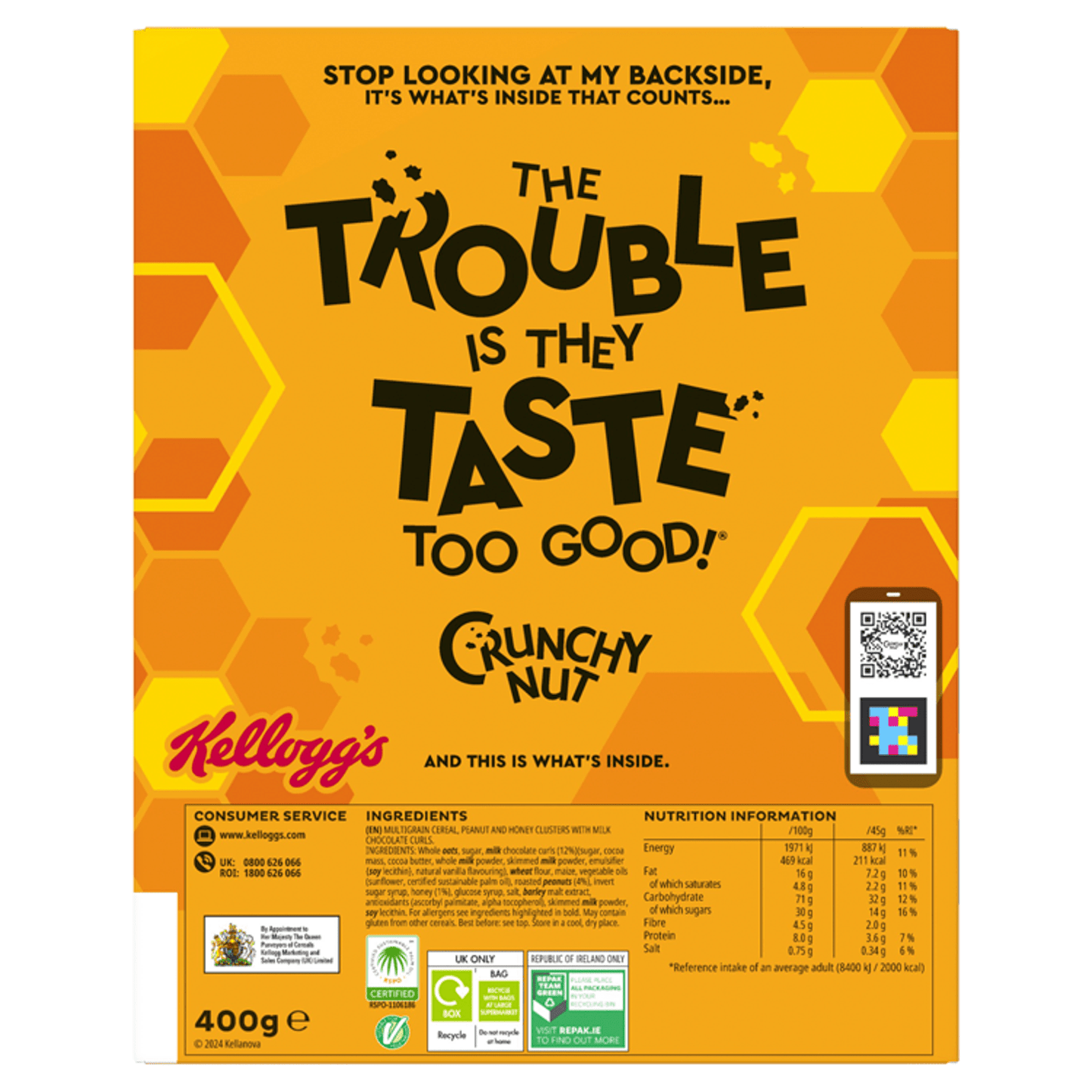 Kellogg's Crunchy Nut Clusters Chocolate 400g - UK Food & Drink - 5059319022437