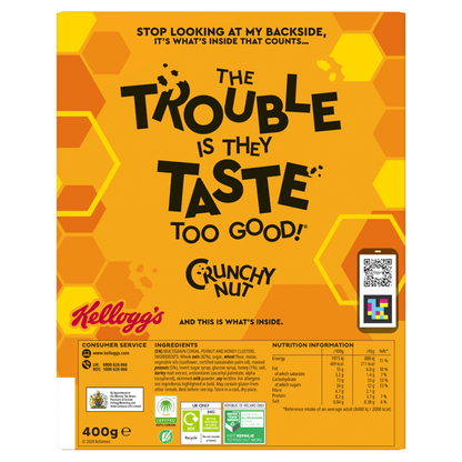 Kellogg's Crunchy Nut Clusters Honey & Nut 400g - UK Food & Drink - 5059319022406