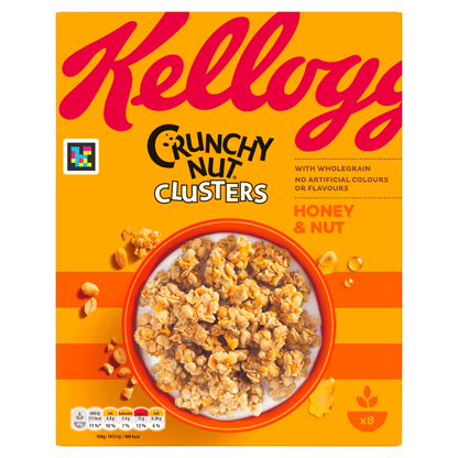 Kellogg's Crunchy Nut Clusters Honey & Nut 400g - UK Food & Drink - 5059319022406