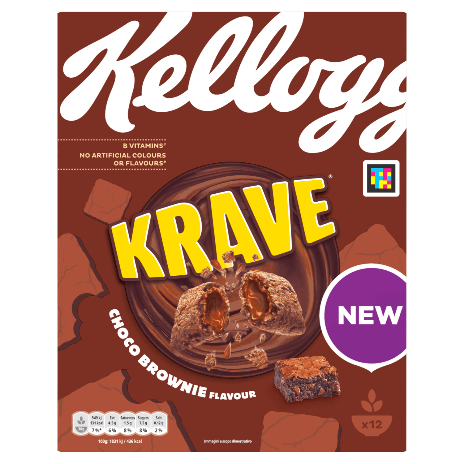 Kellogg's Krave Choco Brownie Flavour 375g - UK Food & Drink - 5059319029221
