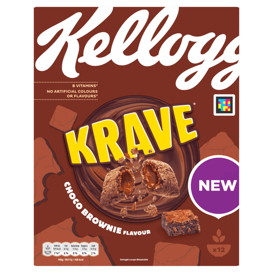 Kellogg's Krave Choco Brownie Flavour 375g - UK Food & Drink - 5059319029221