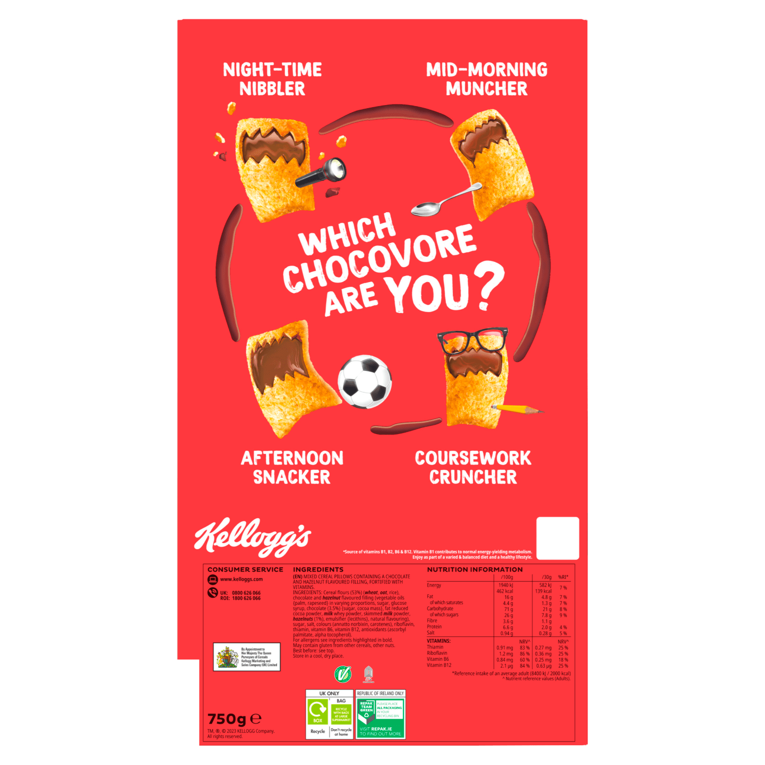 Kellogg's Krave Chocolate Hazelnut Flavour Big Pack 750g - UK Food & Drink - 5059319022581