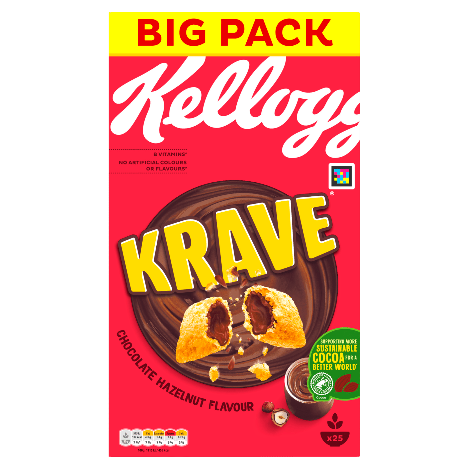 Kellogg's Krave Chocolate Hazelnut Flavour Big Pack 750g - UK Food & Drink - 5059319022581