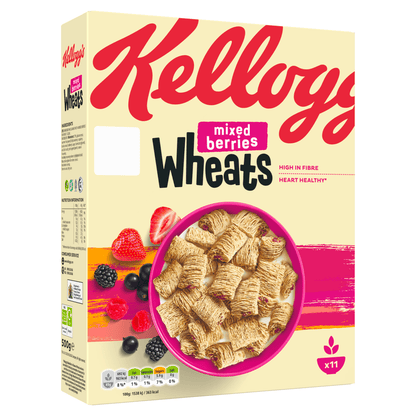 Kellogg's Mixed Berries Wheats 500g - UK Food & Drink - 5059319034997