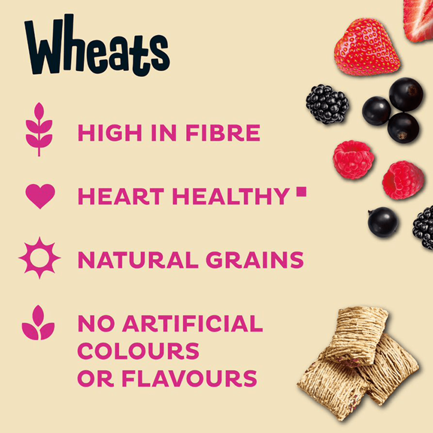 Kellogg's Mixed Berries Wheats 500g - UK Food & Drink - 5059319034997