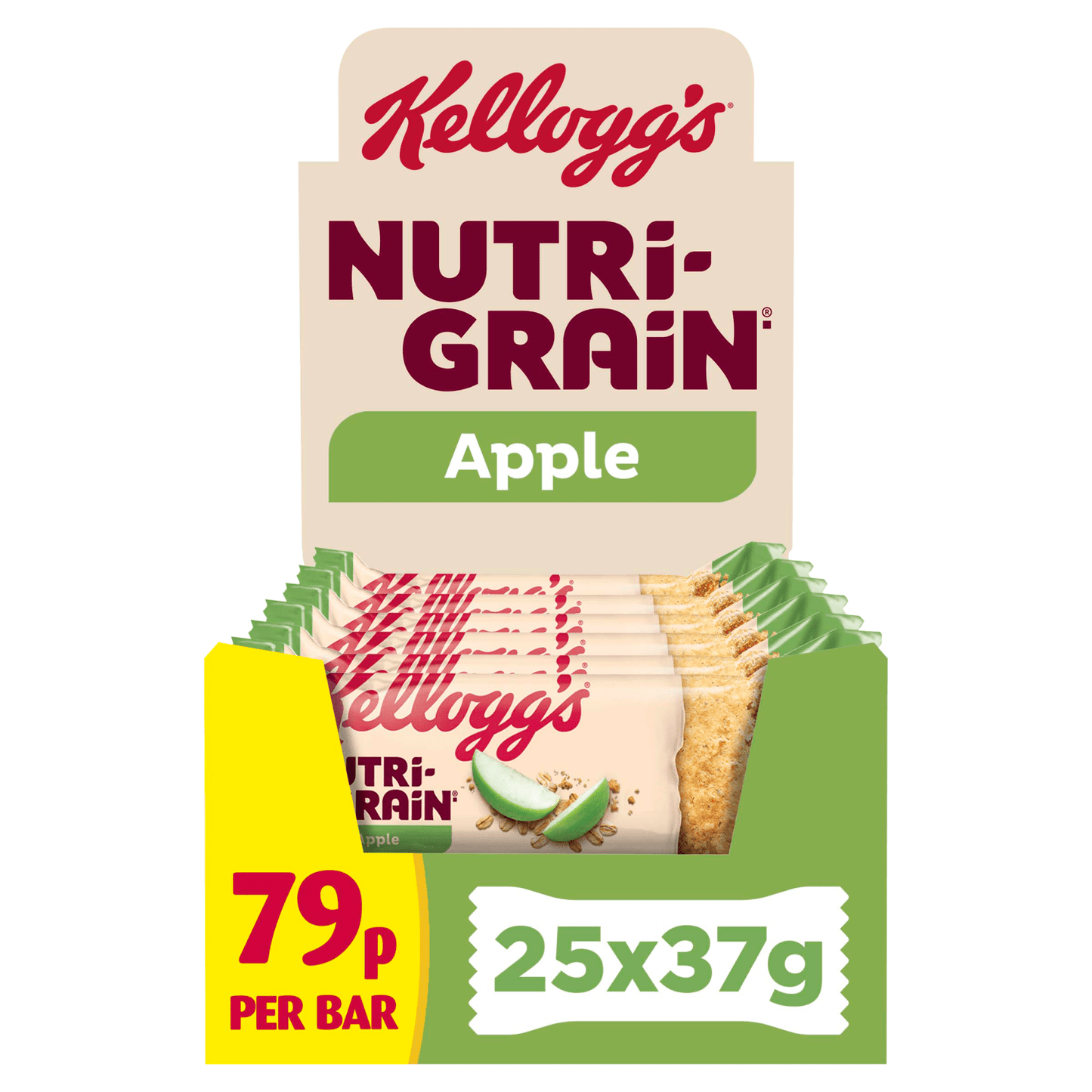Kellogg's Nutri - Grain Apple 37g - UK Food & Drink - 5059320001148