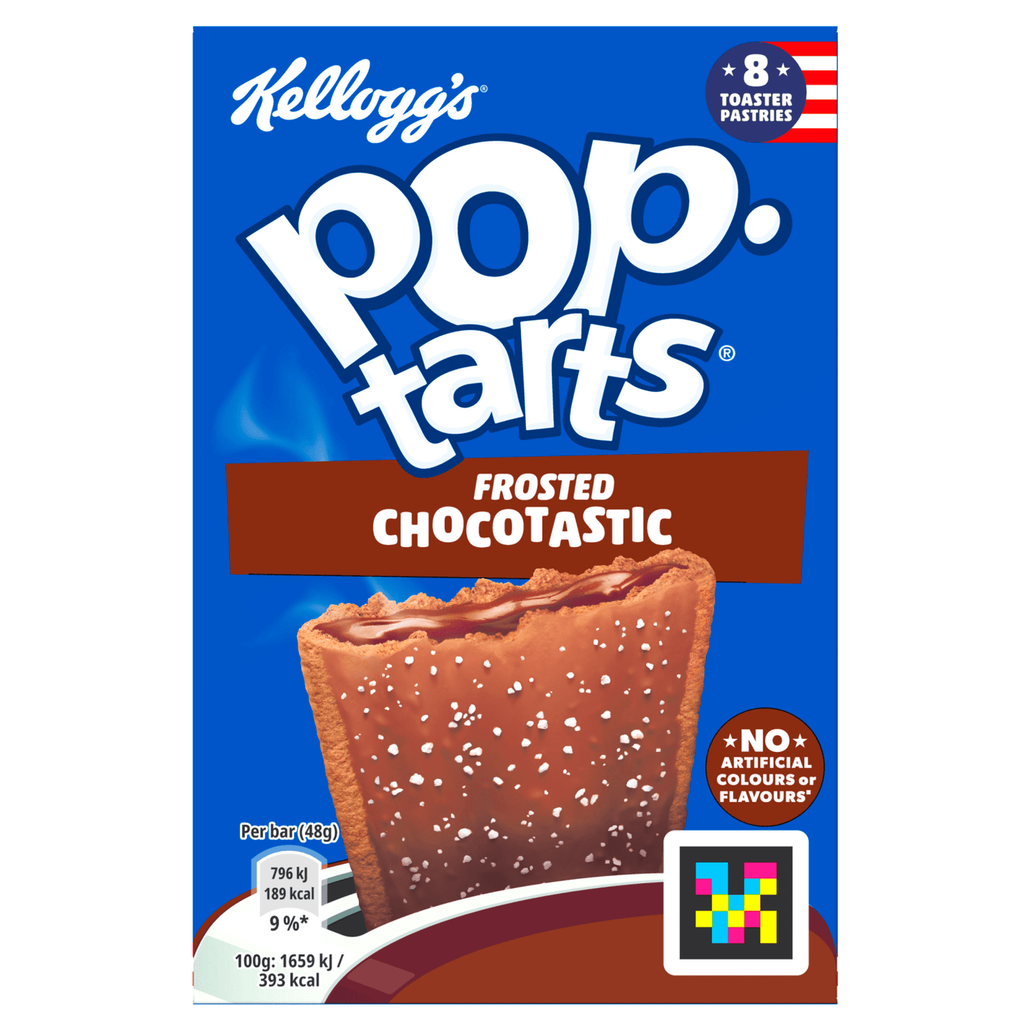 Kellogg's Pop Tarts Frosted Chocotastic 8 x 48g (384g) - UK Food & Drink - 5059320000042